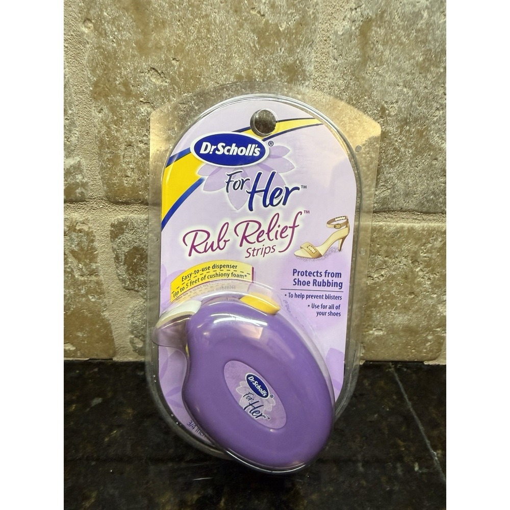 Dr‎ Scholls Feet Rub Relief Strips Prevents Blisters 3/4"x2.5' Foam Discontinued
